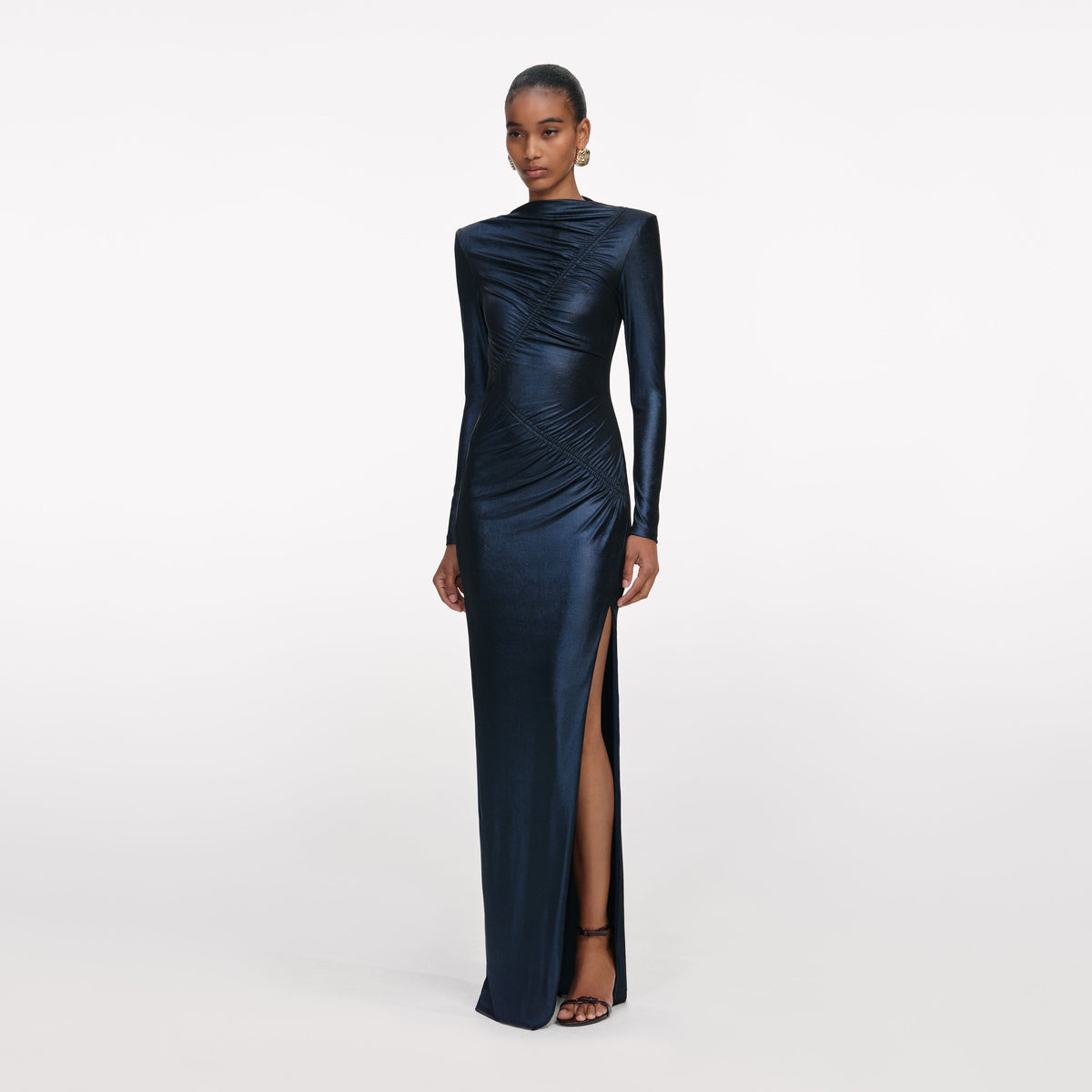 navy blue dress maxi Sierra Sweetheart Hand Wash Cold Maxi Dress Navy Long Dress
