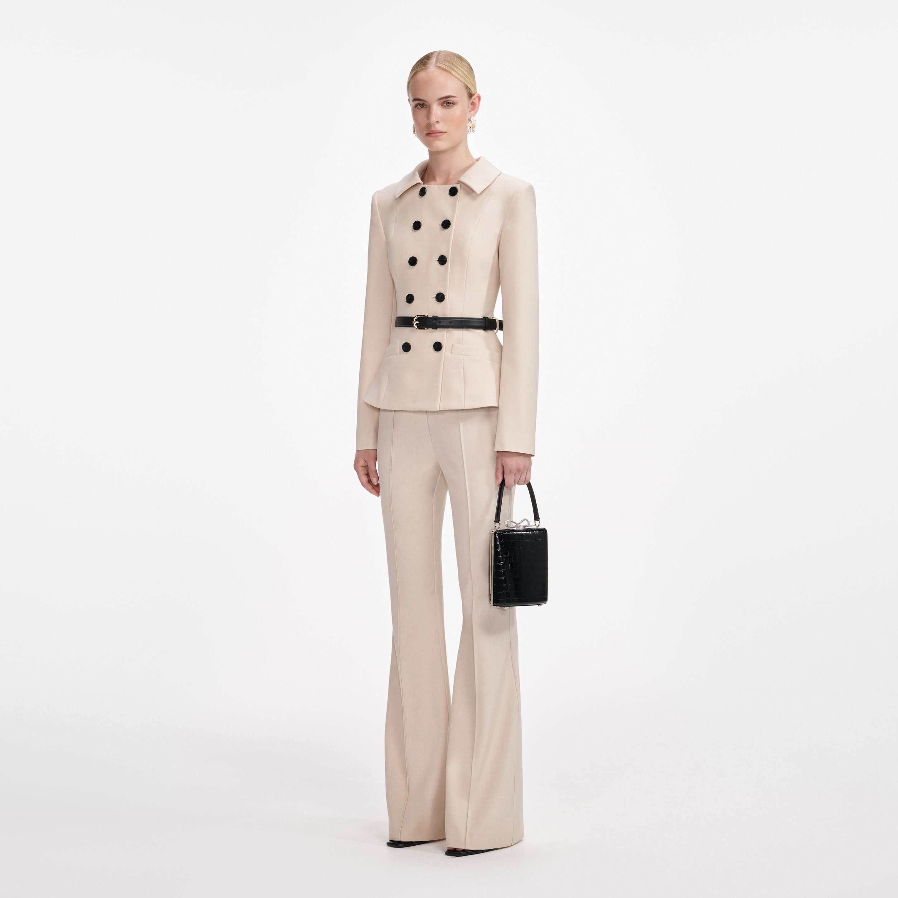 Pull Toggle Jumpsuit in Greige