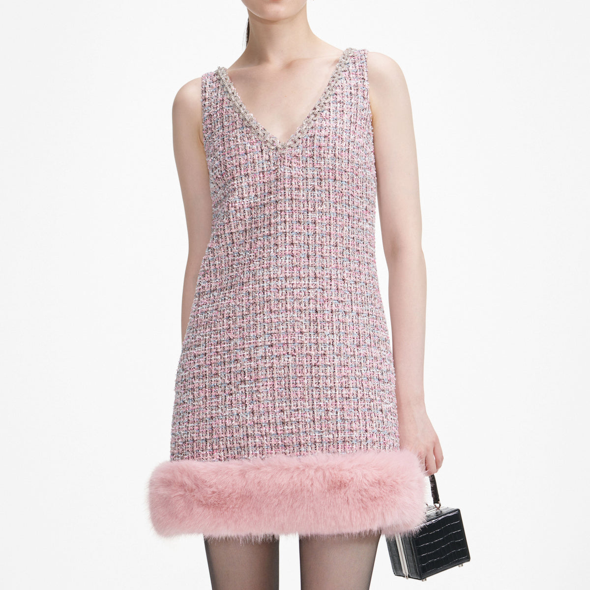 pink suede mini dress Suede Collared Dress
