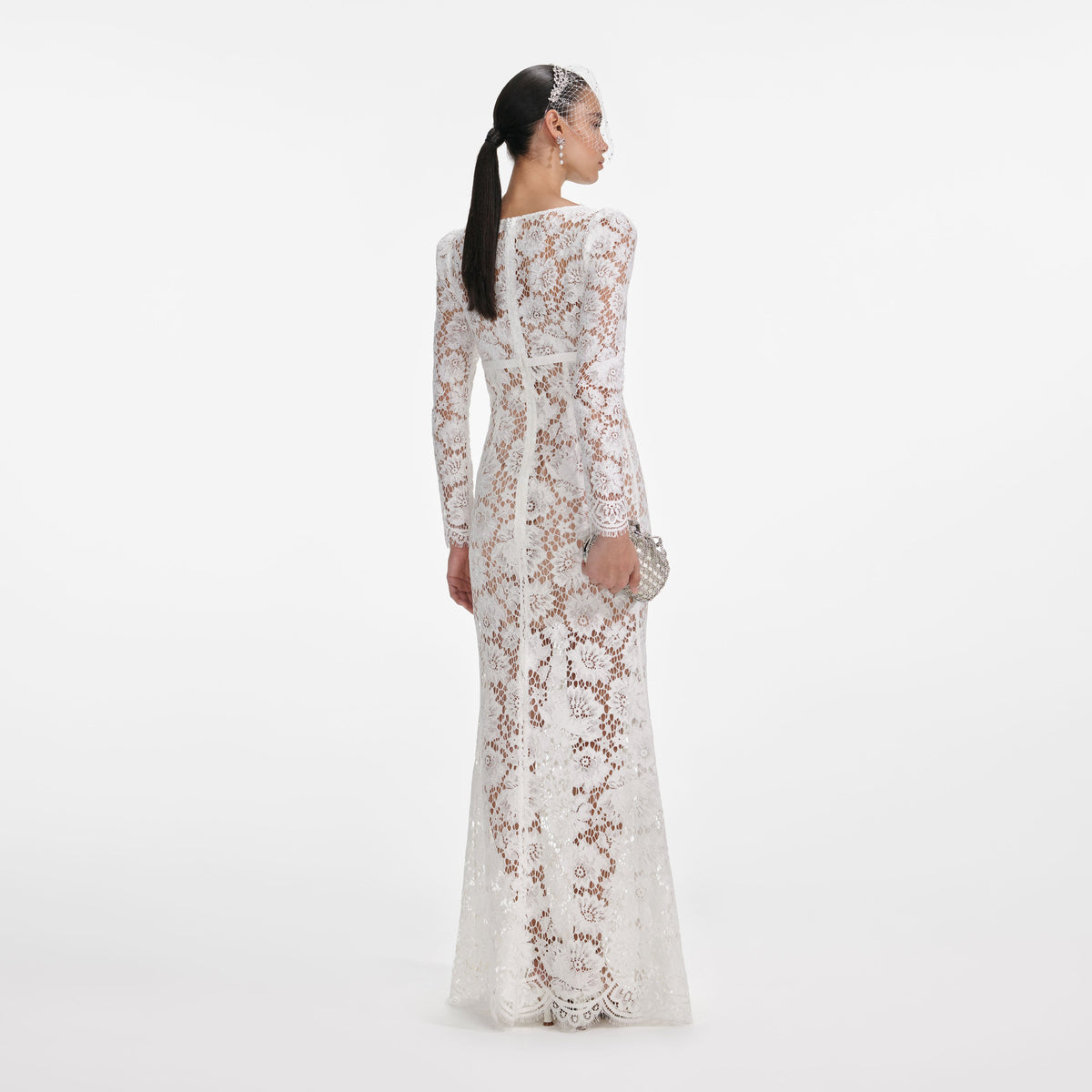 self-portrait Long lace dress