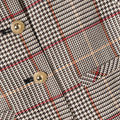 Brown Check Fur Jacket