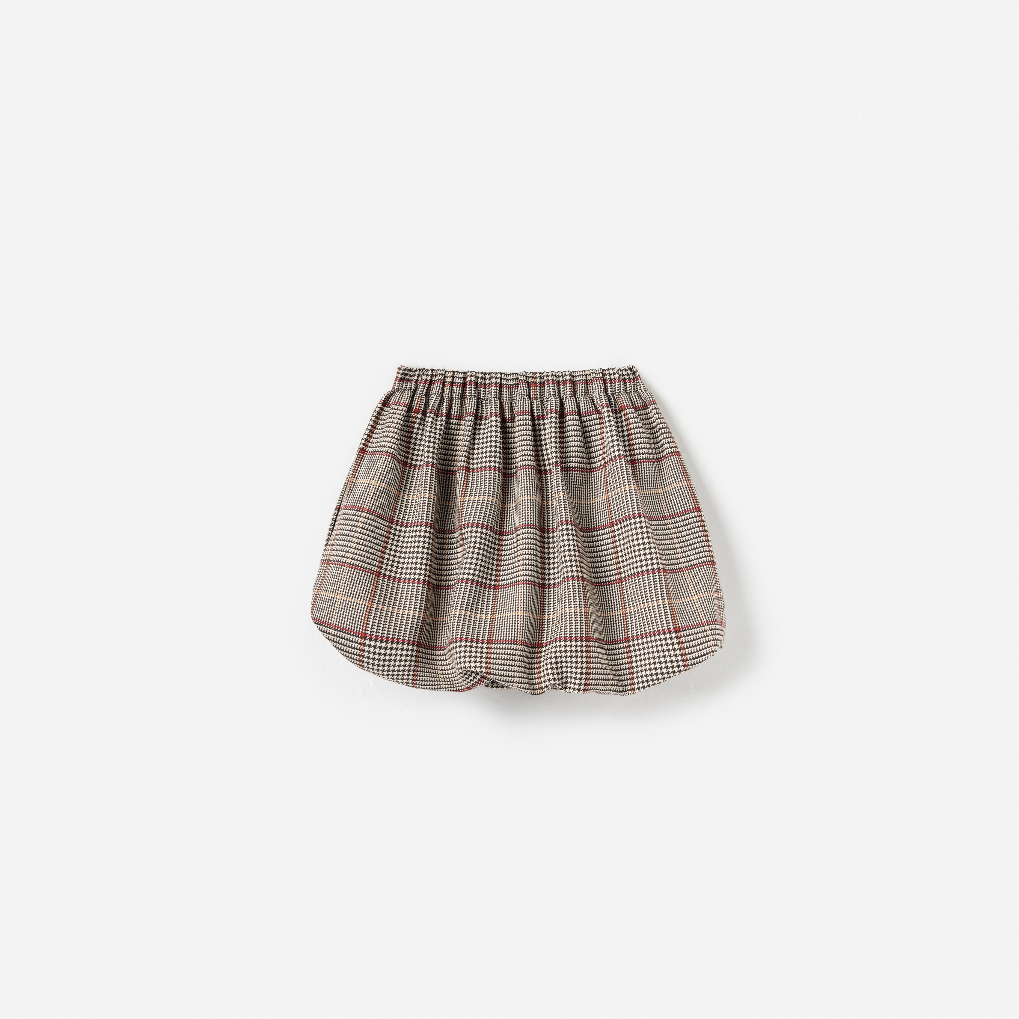 Brown Check Skirt