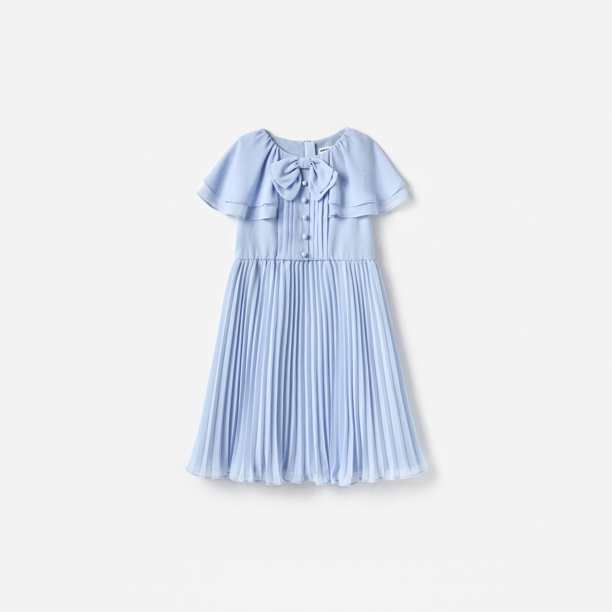 light blue pleated dress Moira Satin Maxi padded cups Glow Ray One-Shoulder Pleat Dress