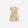 Champagne Sequin Embroidered Dress