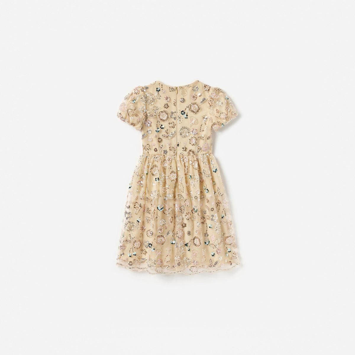 self portrait champagne sequin midi dress self-portrait - Champagne Sequin Embroidered Dress