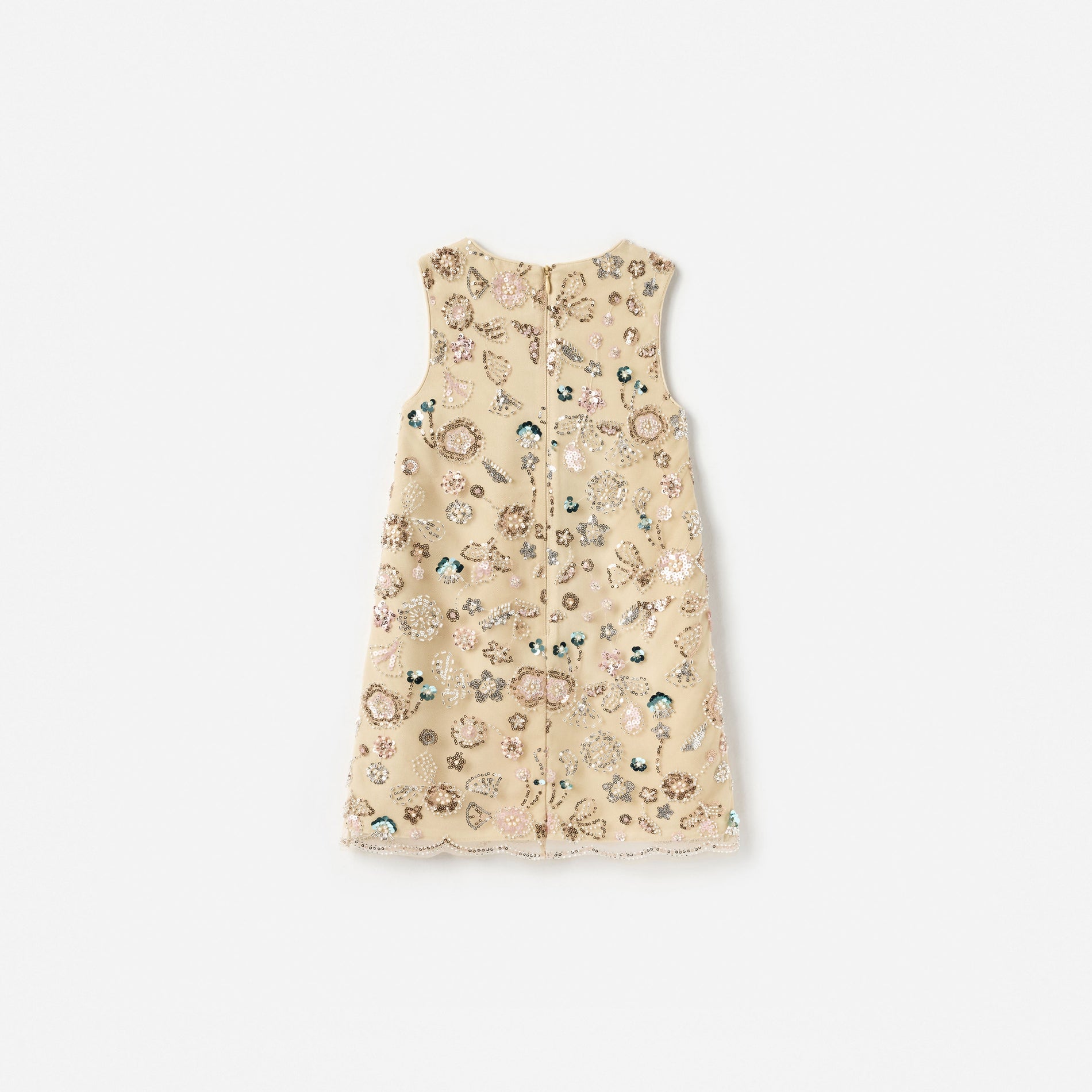 self-portrait - Champagne Sequin Embroidered Dress - Age 10/12 self-portrait - Champagne Sequin Embroidered Dress - Age 10/12