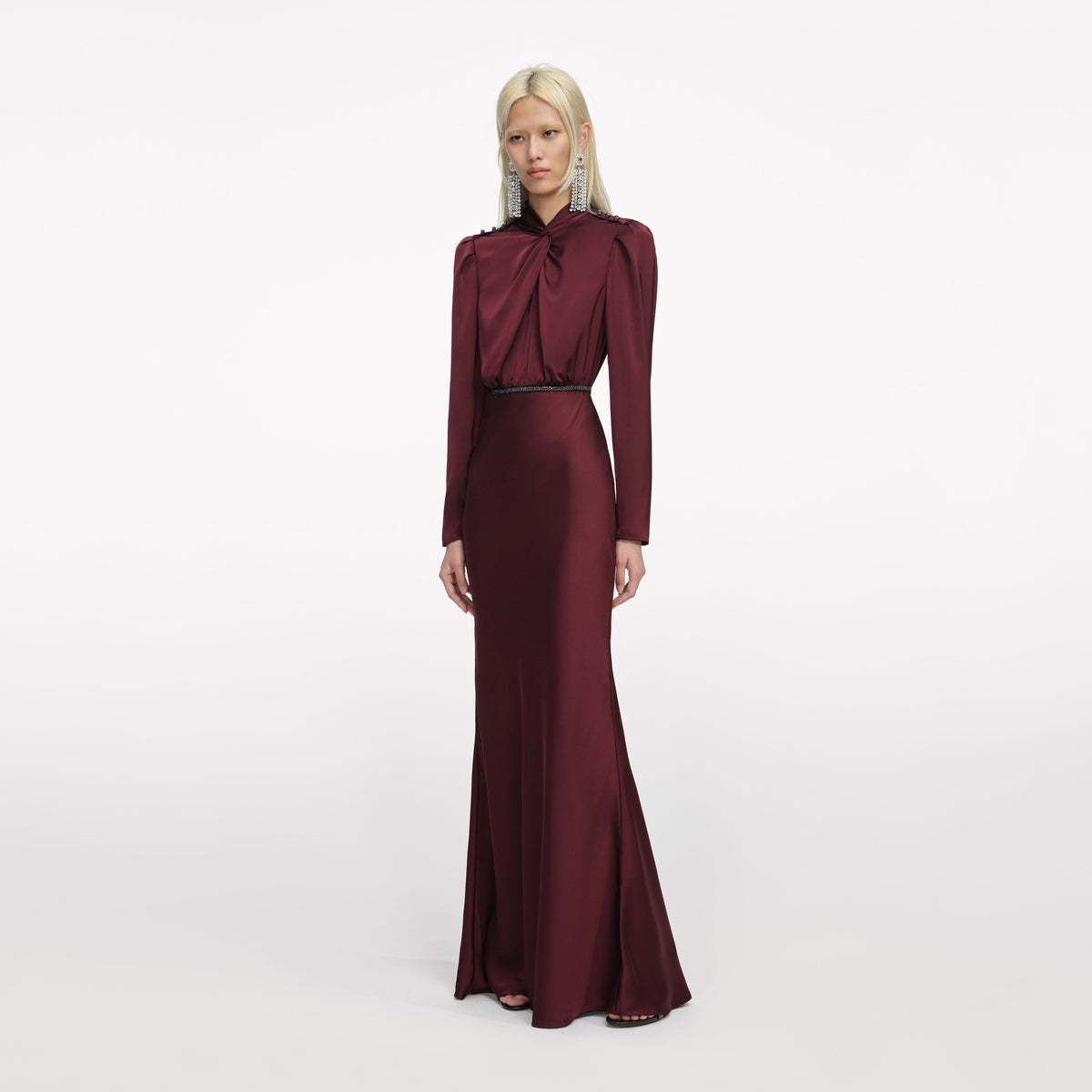 burgundy dress satin Wine Red Satin A-Line Slip Maxi Dress & Reviews - Wine Red - Dresses