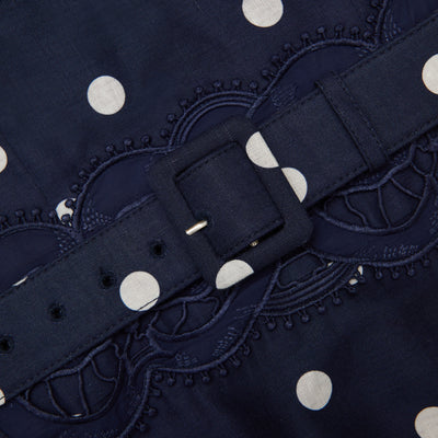 Nauti Nati Polka Dot A-Line Dress