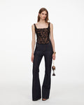 Black Lace Corset Top