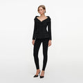 Black Metallic Boucle Jacket