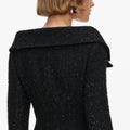 Black Metallic Boucle Jacket
