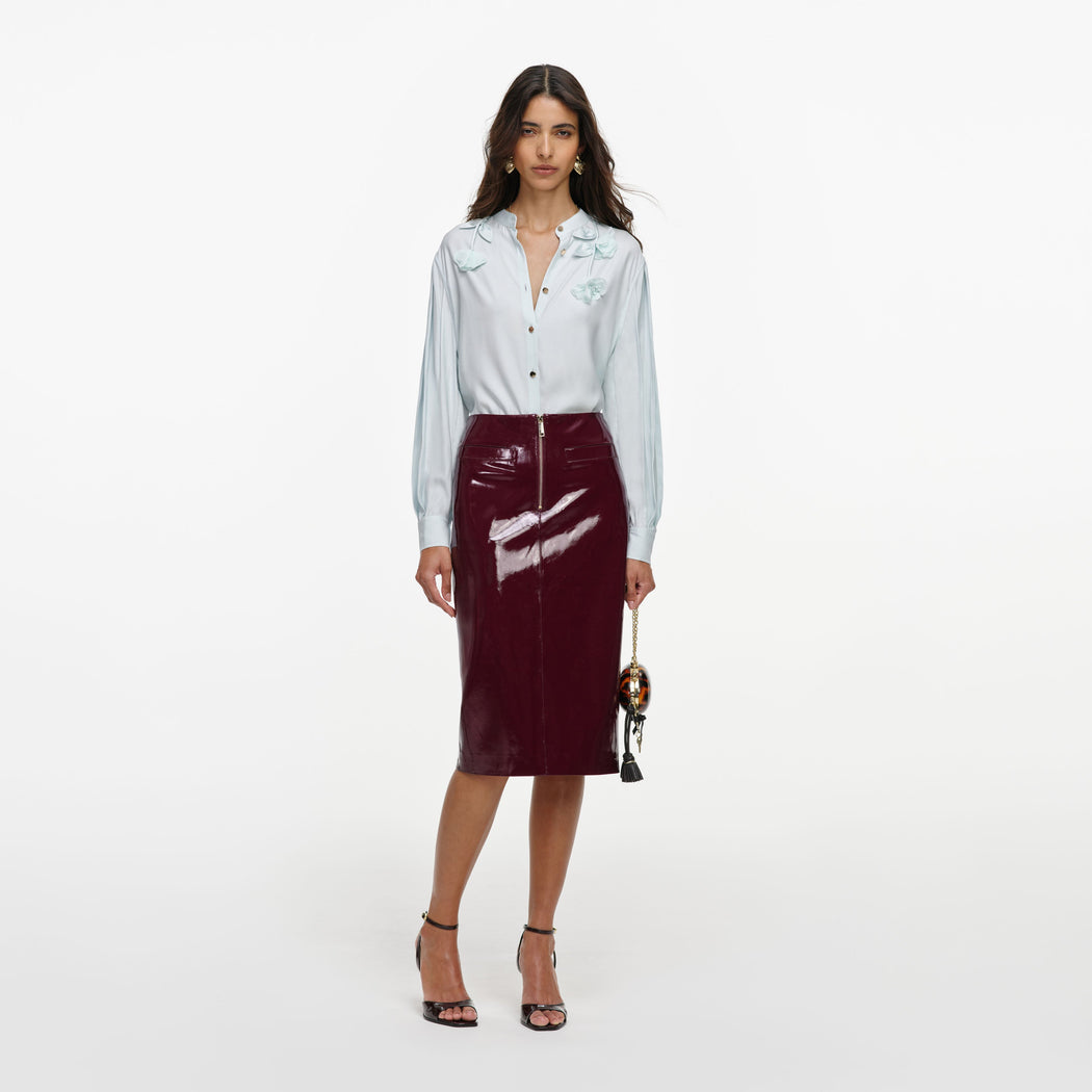 Light Blue Viscose Blouse
