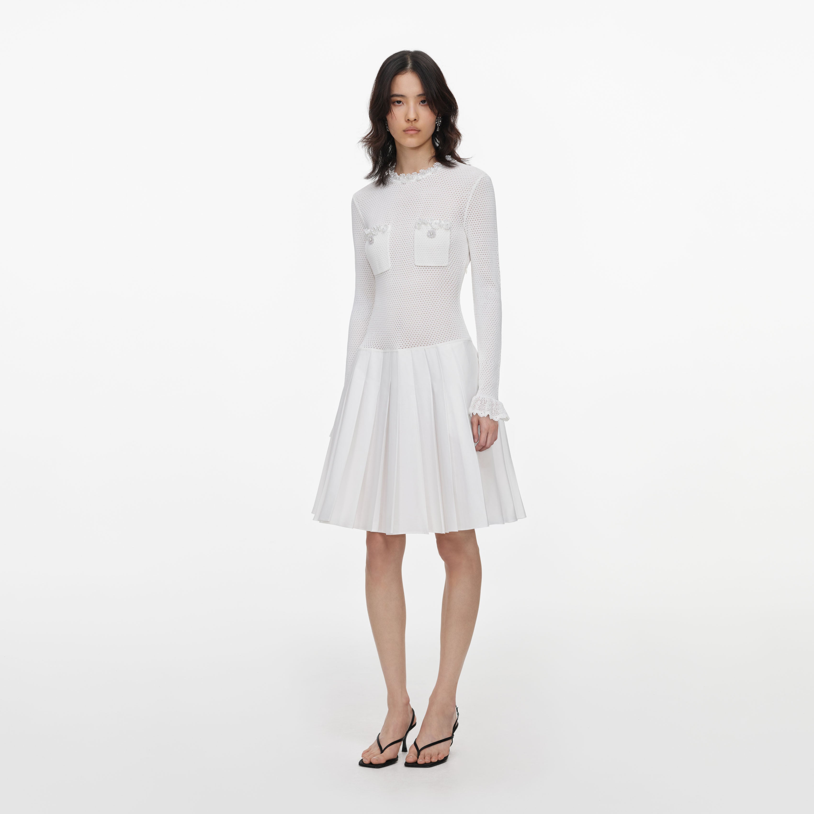 Mini Dresses | Designer Lace, Sequin, Denim & Knit | Self-Portrait