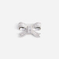 Crystal Bow Brooch