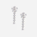 Multi Crystal Flower Dangle Earring