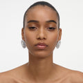 Oval Crystal Pearl Earrings