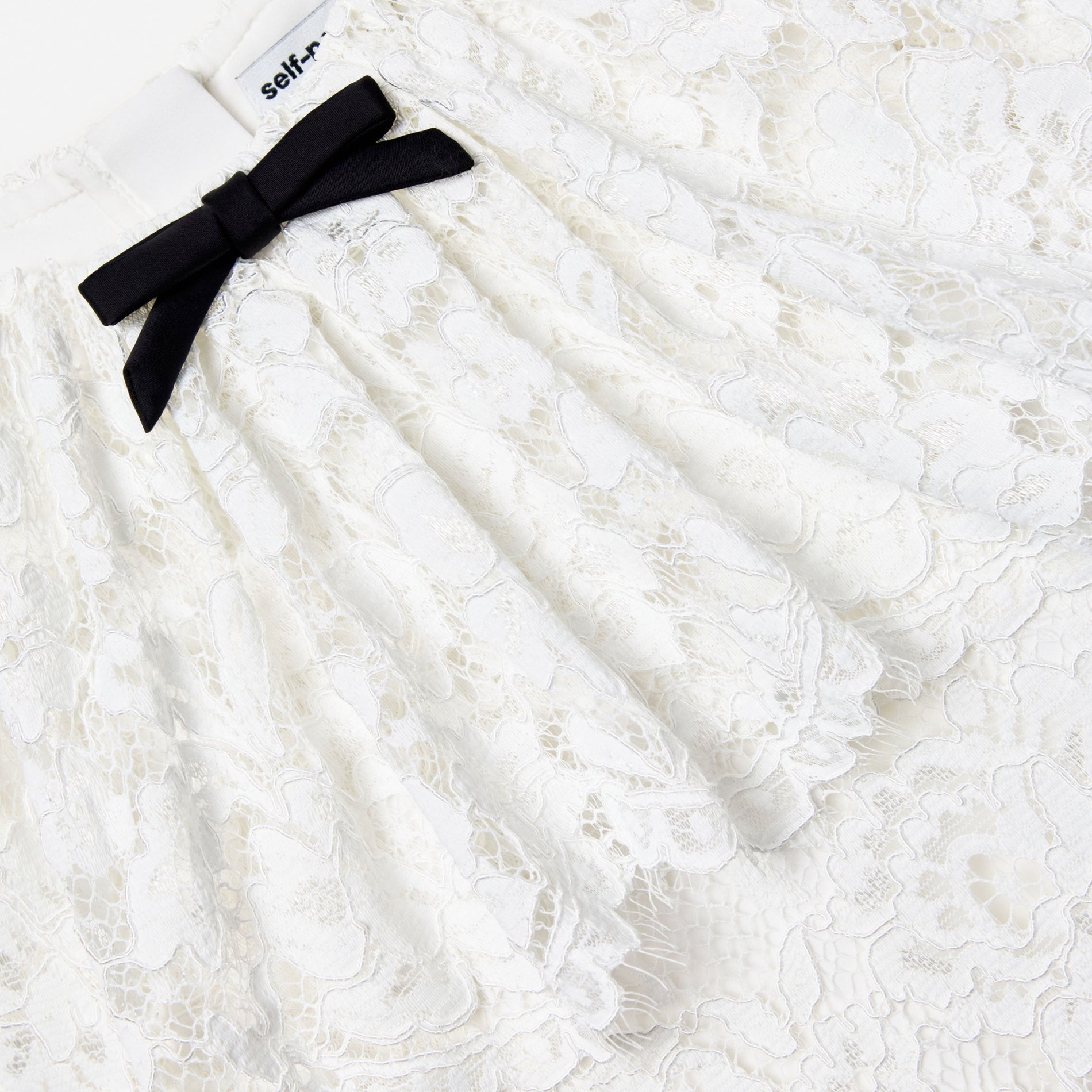 White Floral Lace Cape Dress