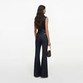 Indigo Belted Denim Jumpsuit