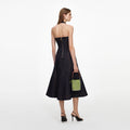 Indigo Denim Halterneck Midi Dress