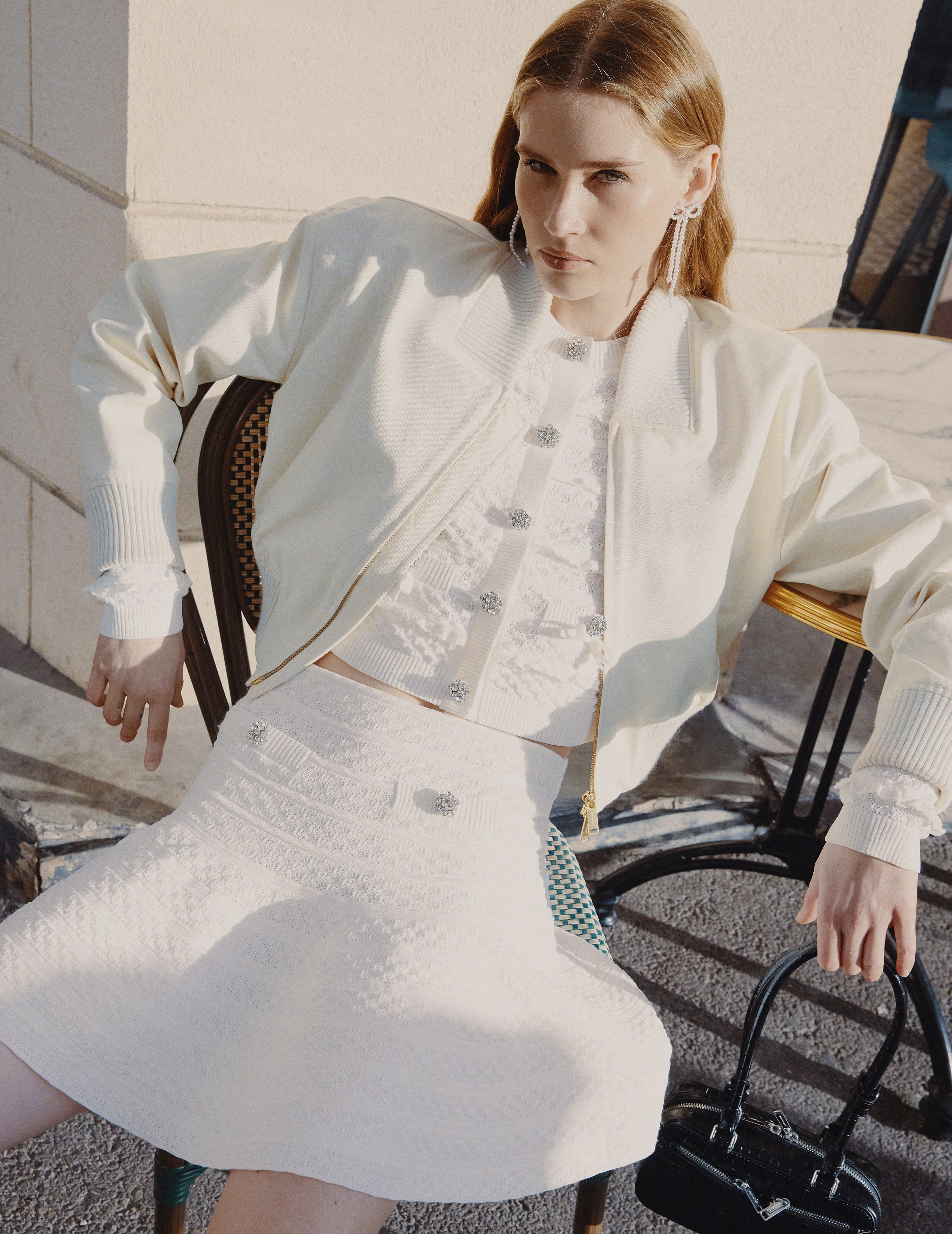 Cream Cotton Canvas Jacket