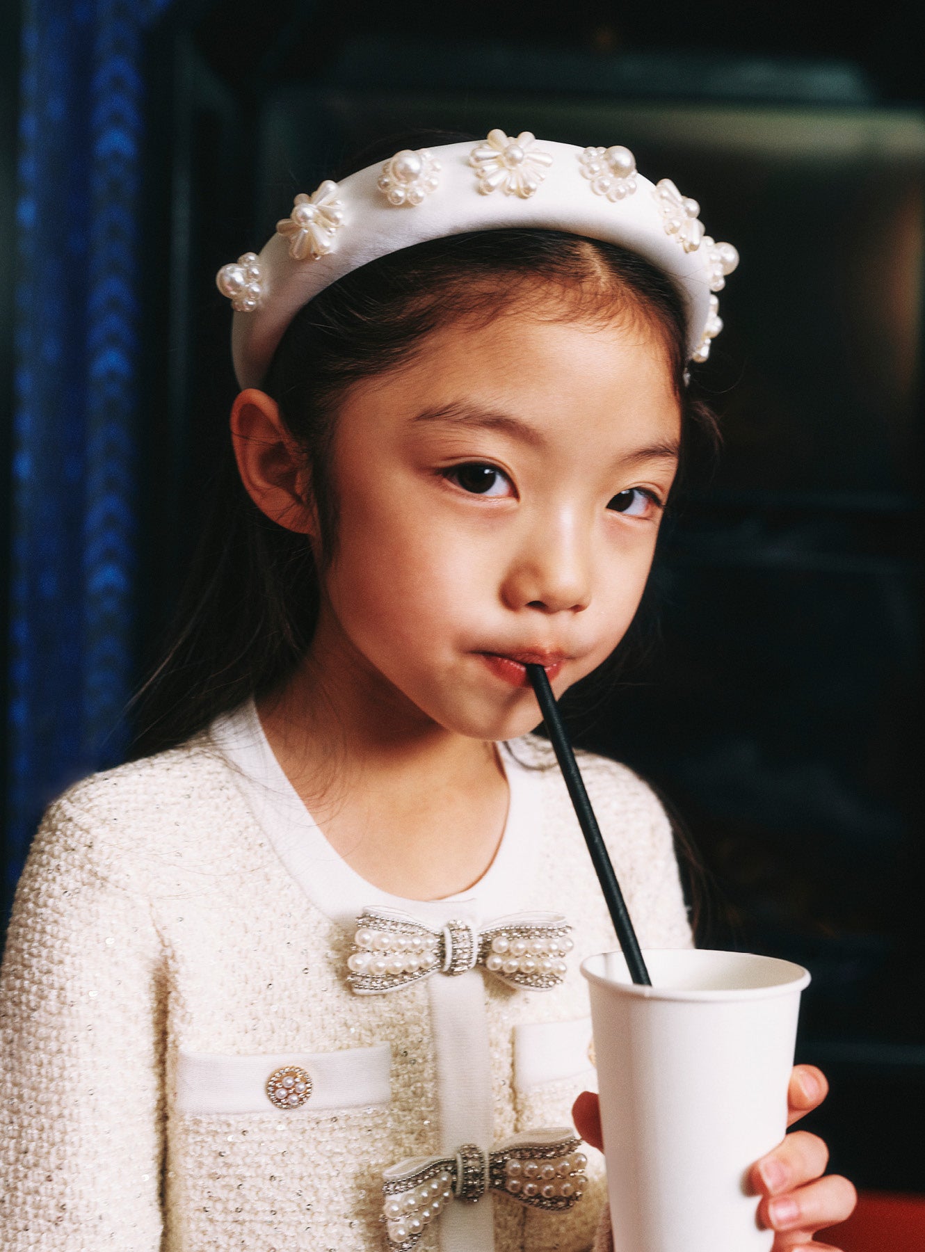 White Cotton Embroidered Midi Dress