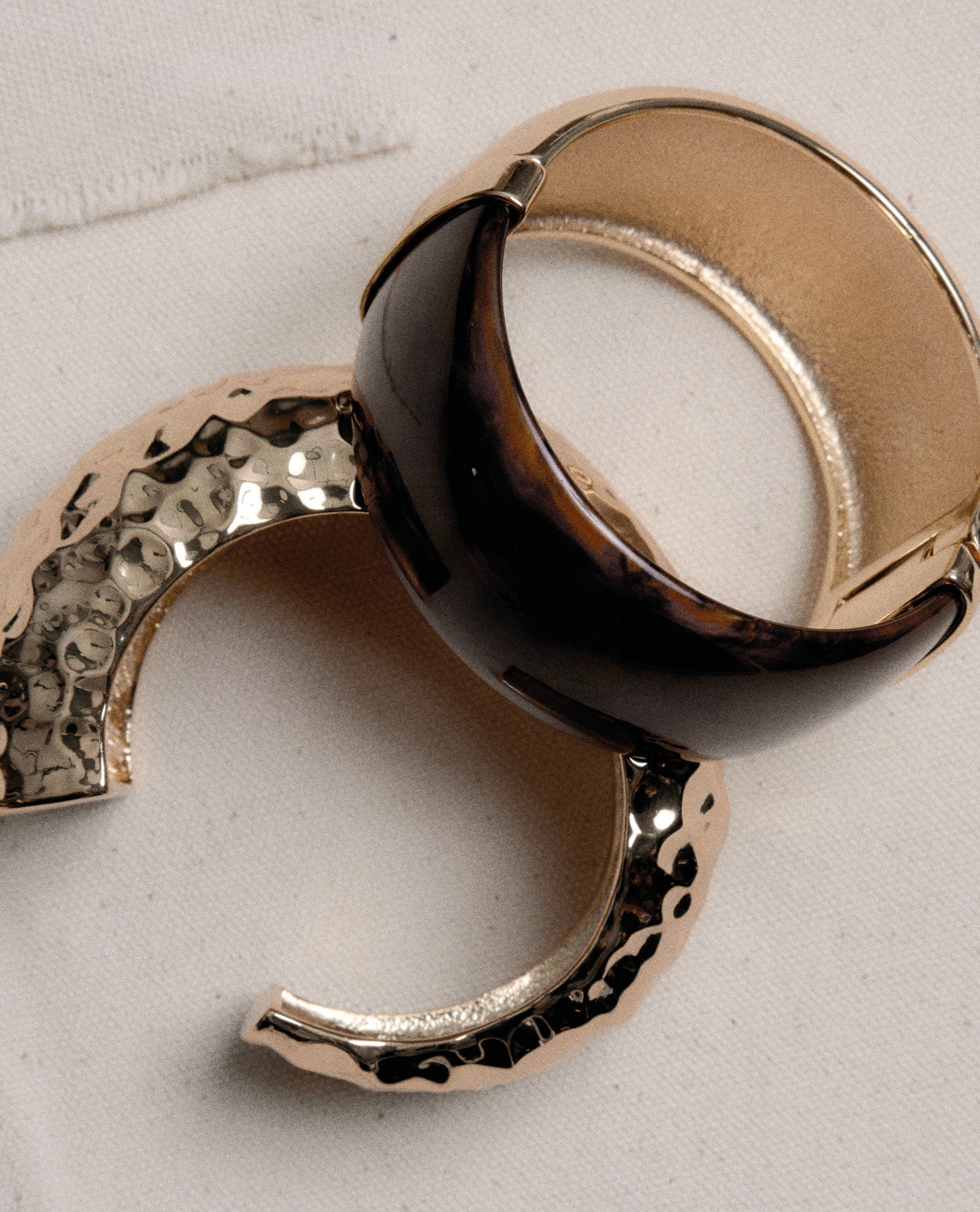Gold Tiger Eye Bangle – self-portrait-US