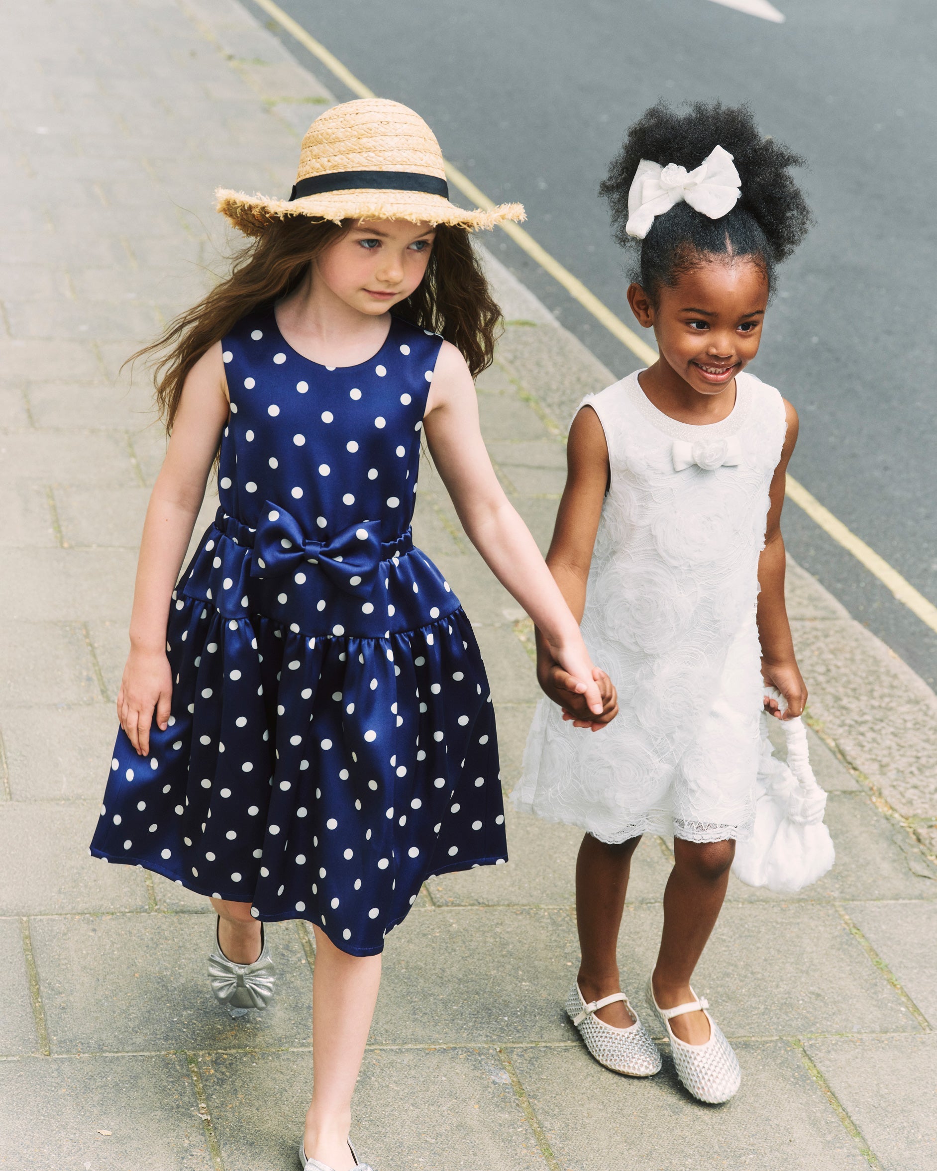 ladies navy polka dot dress Navy Polka Dot Midi Dress