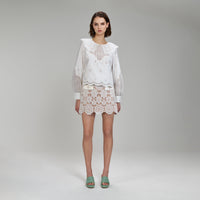 Daisy Cotton Broderie Anglaise Shirt