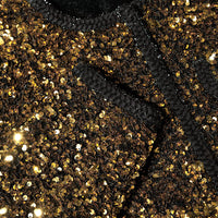 Gold Sequin Cropped Jacket