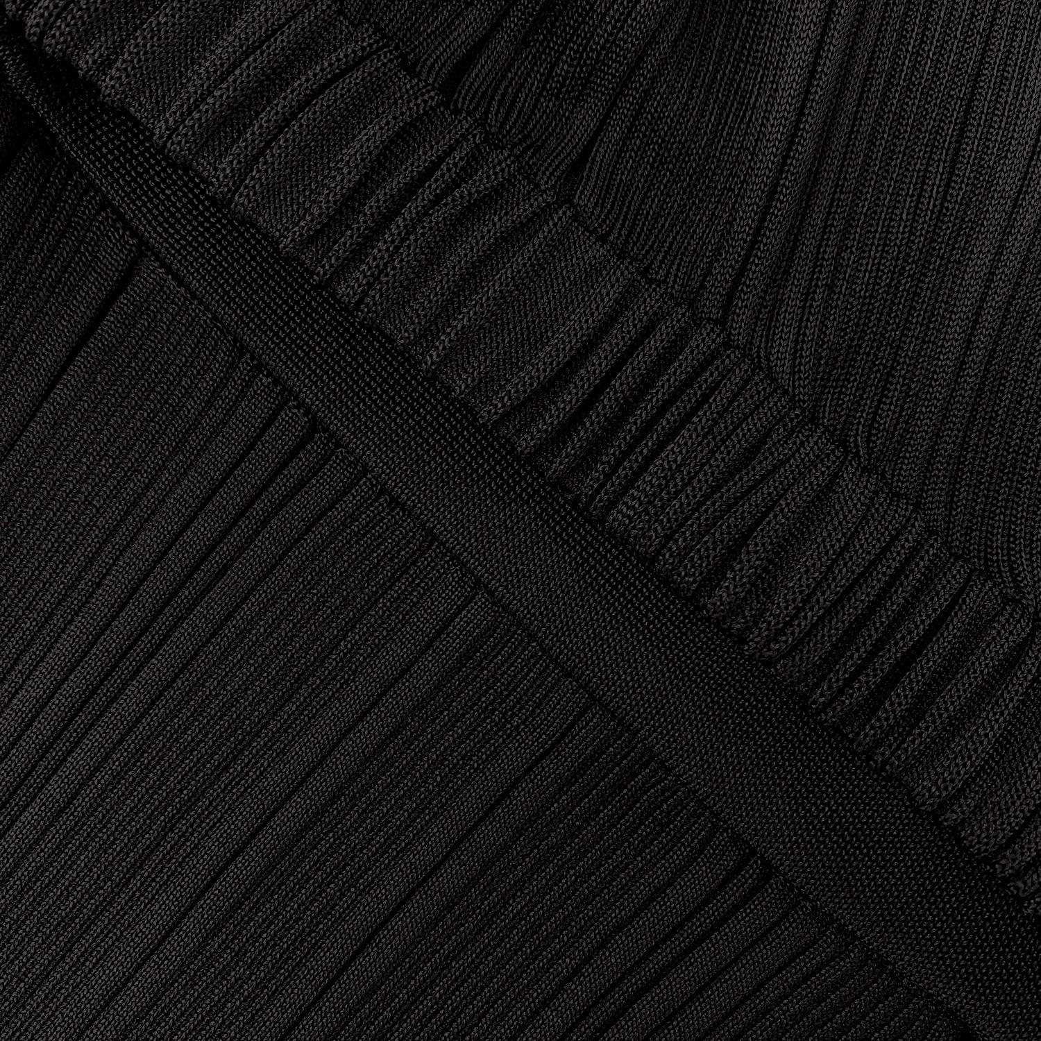 Black Knit Midi Dress