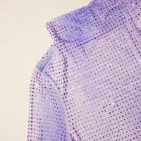 Lilac Contour Print Top