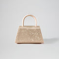 Gold Rhinestone Embellished Mini Bow Bag
