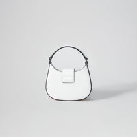 White Crescent Bow Micro Bag