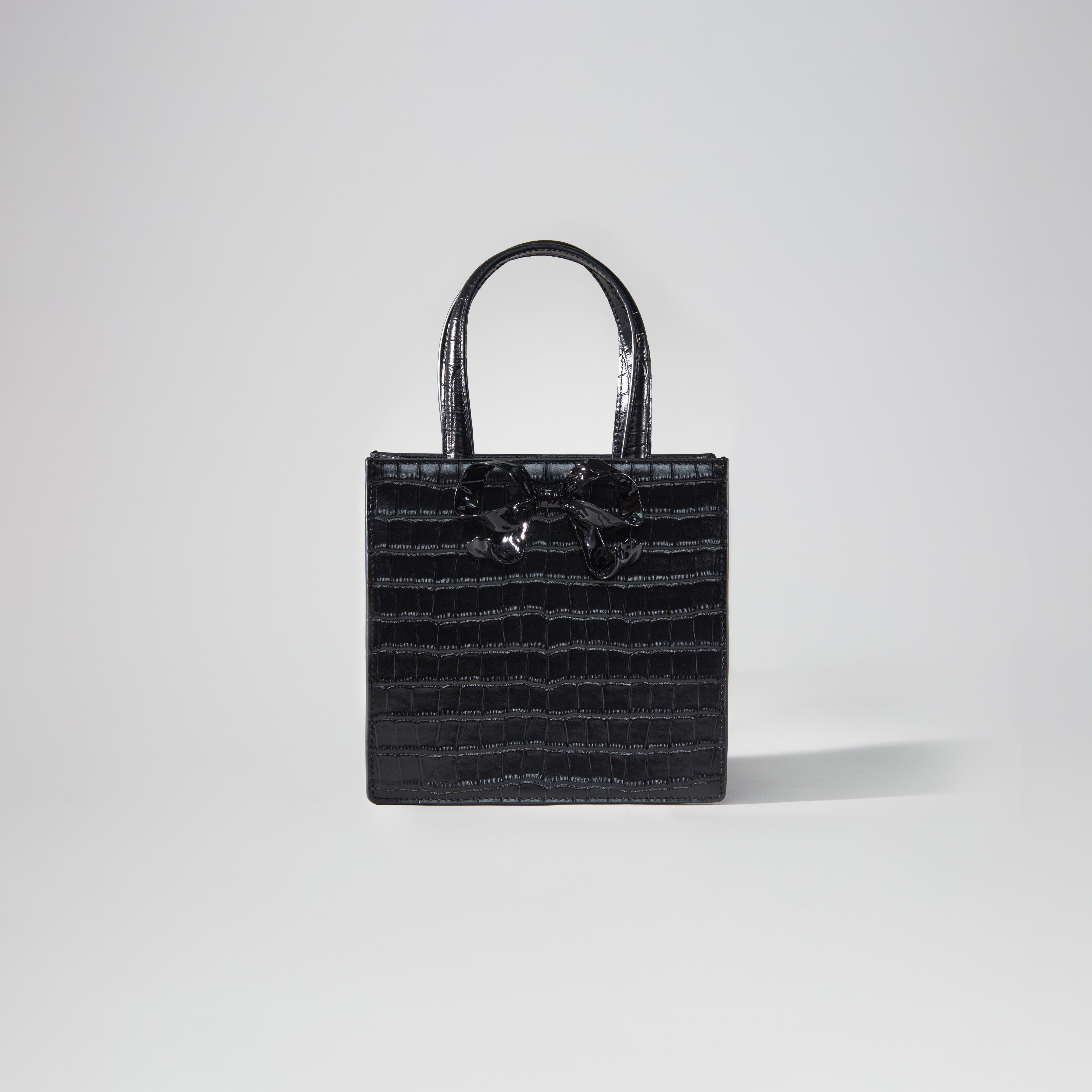 Mini black deals croc bag