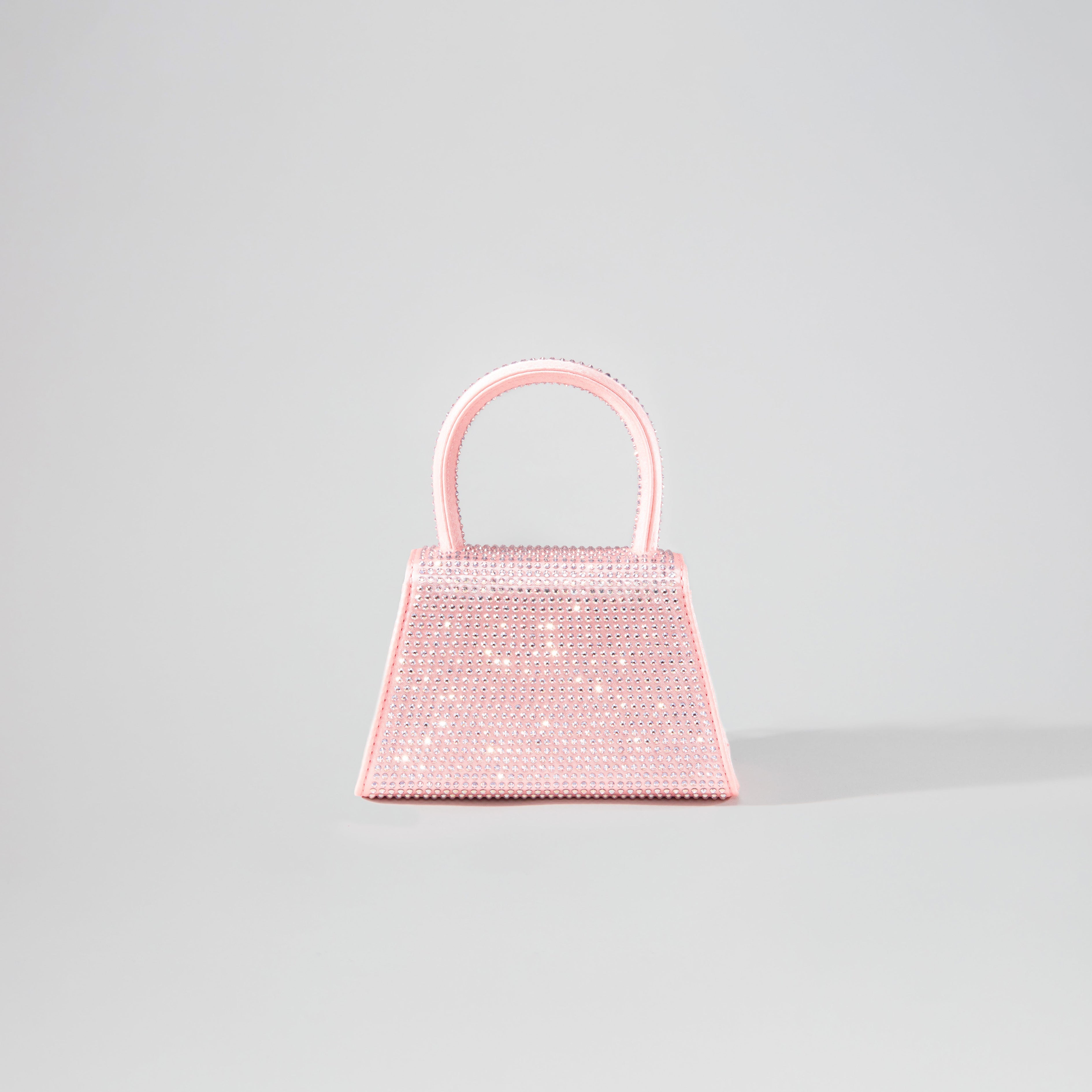 Pink Rhinestone Micro Bow Bag