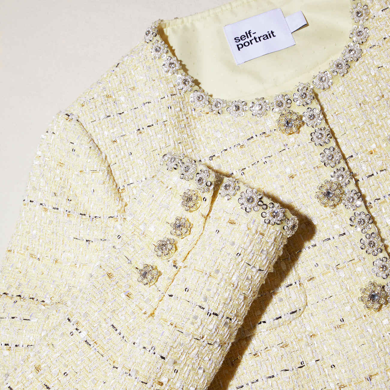 Yellow Boucle Jacket