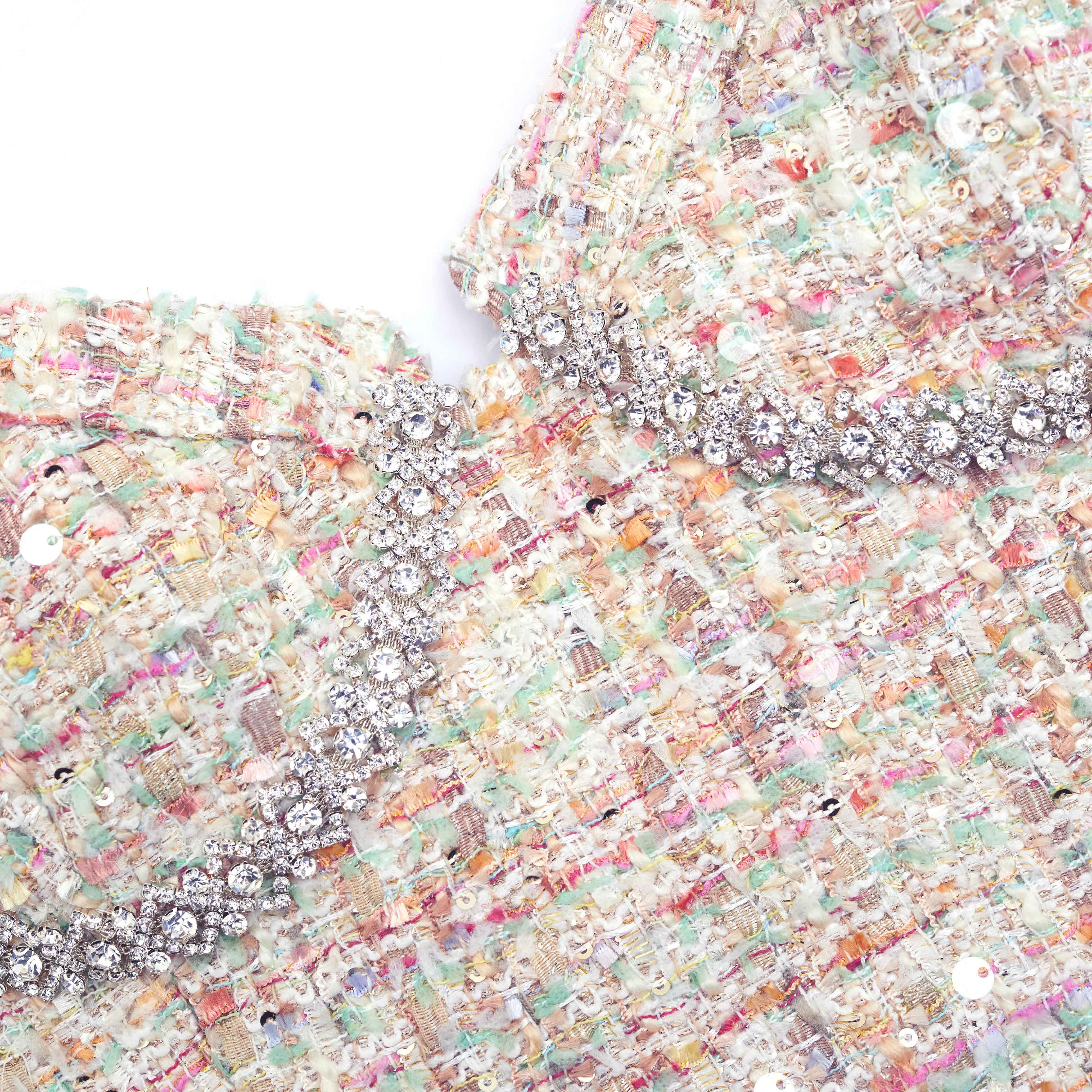 Pastel Boucle Mini Dress – self-portrait-US