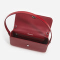 Burgundy Leather Shoulder Bag