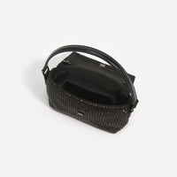 Black Rhinestone Chainmail Micro Bag