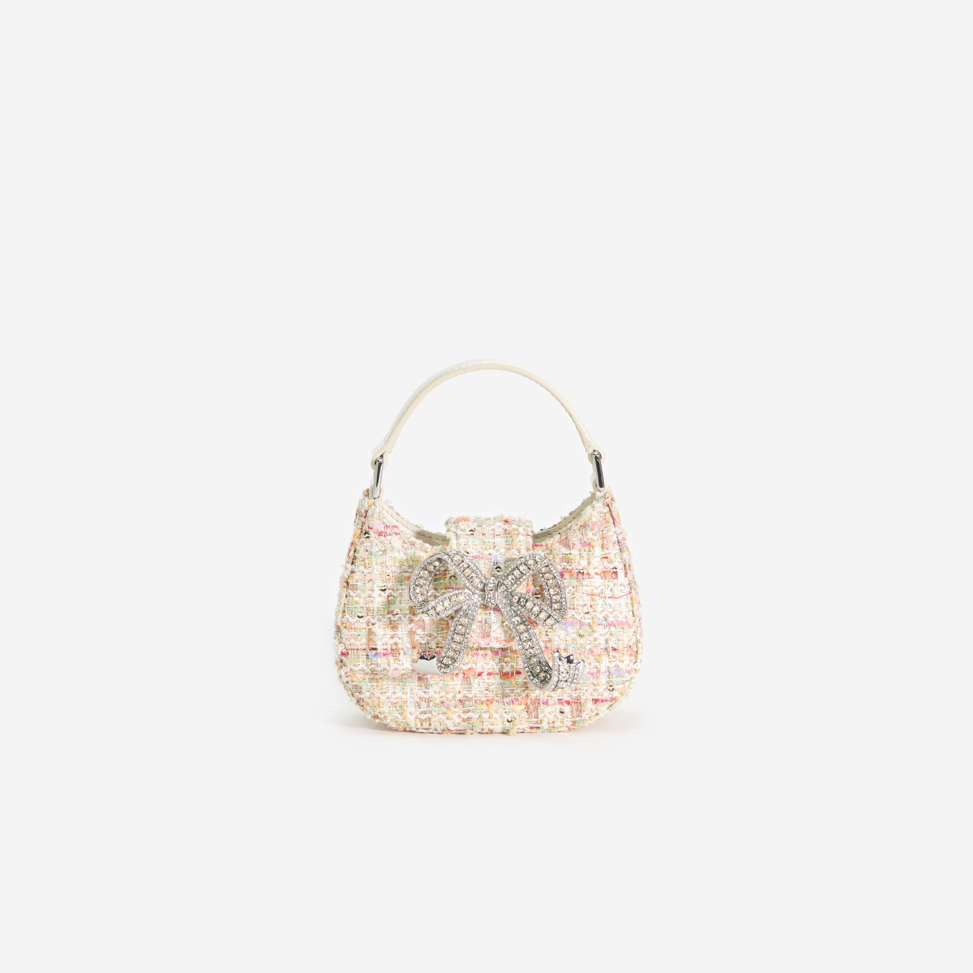 Cream Boucle Micro Bag