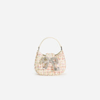 Cream Boucle Micro Bag