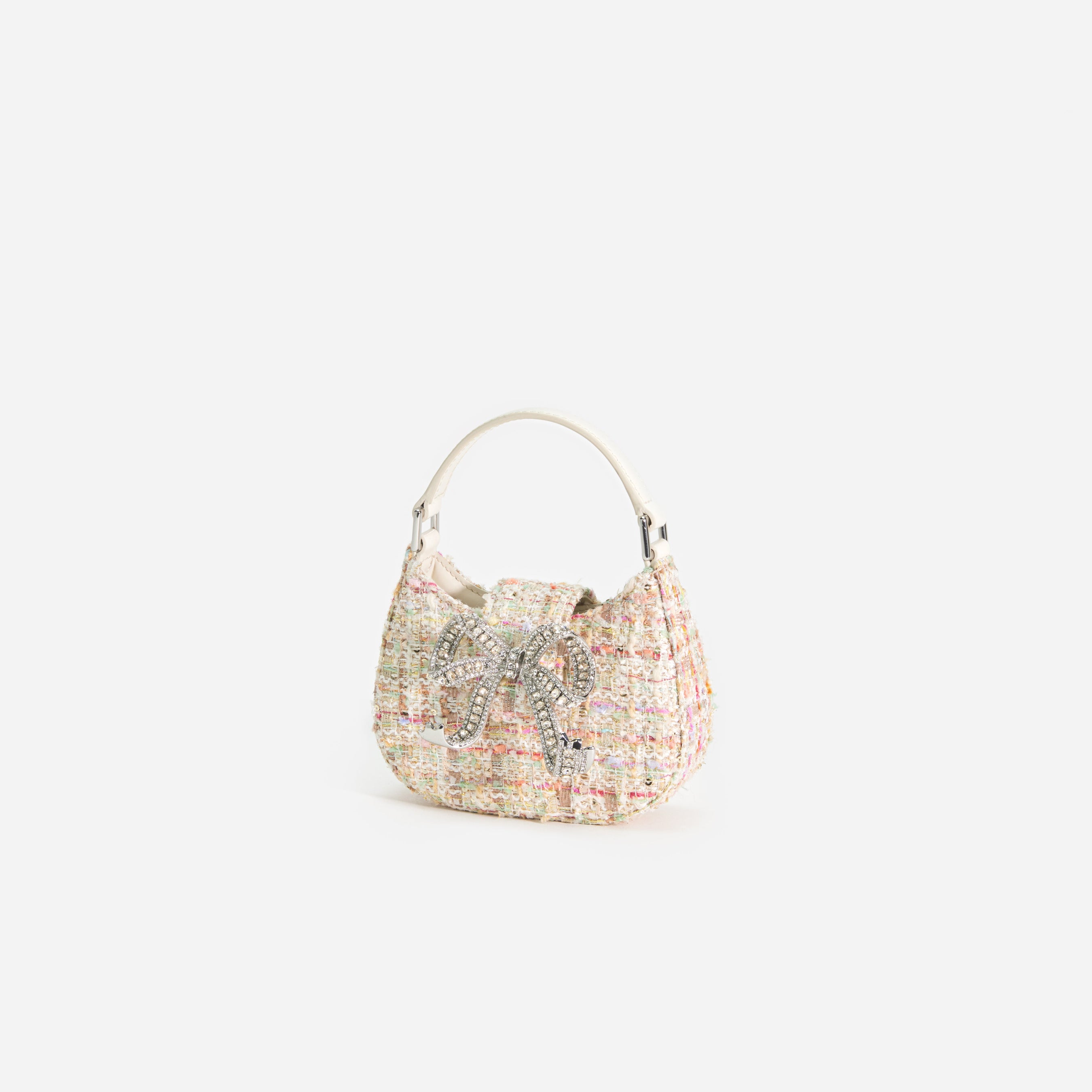 Cream Boucle Micro Bag