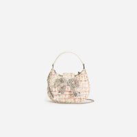 Cream Boucle Micro Bag