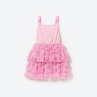 Pink Jersey And Tulle Dress