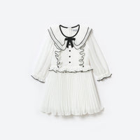 White Chiffon Mini Dress