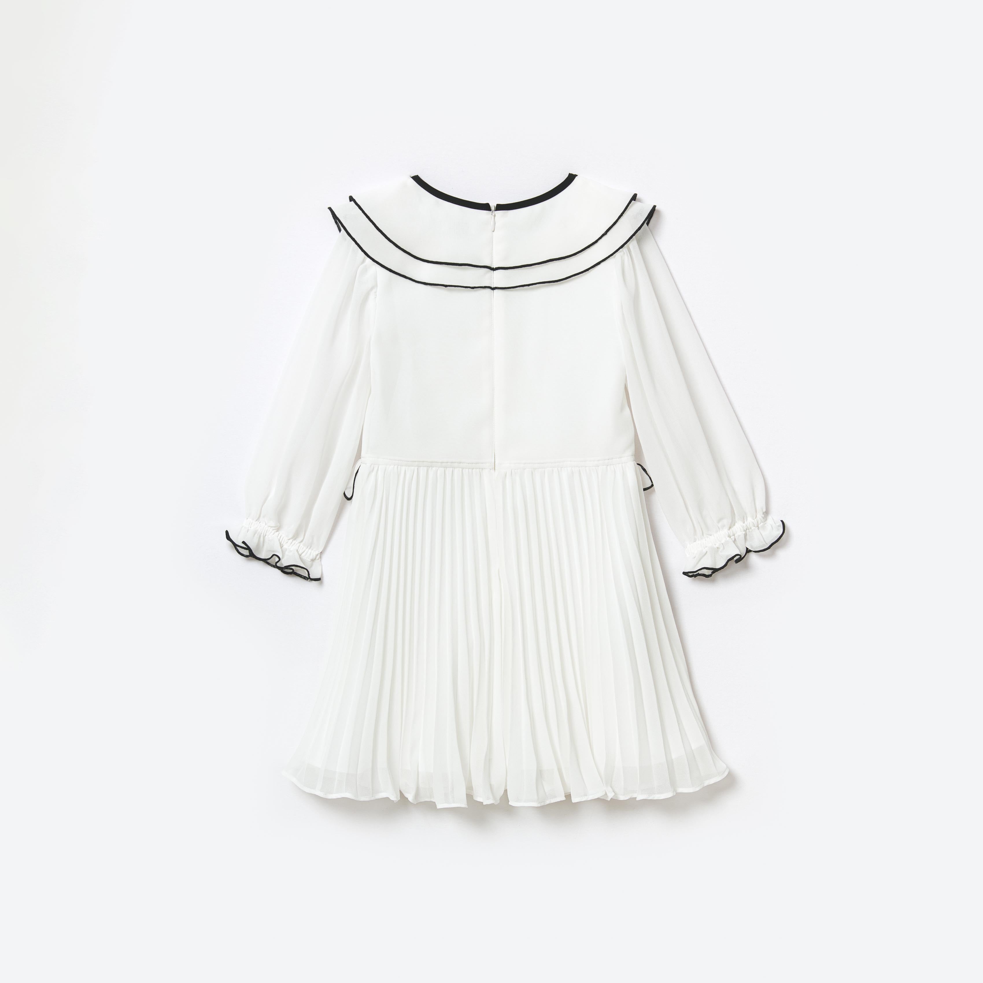 White Chiffon Mini Dress – self-portrait-US