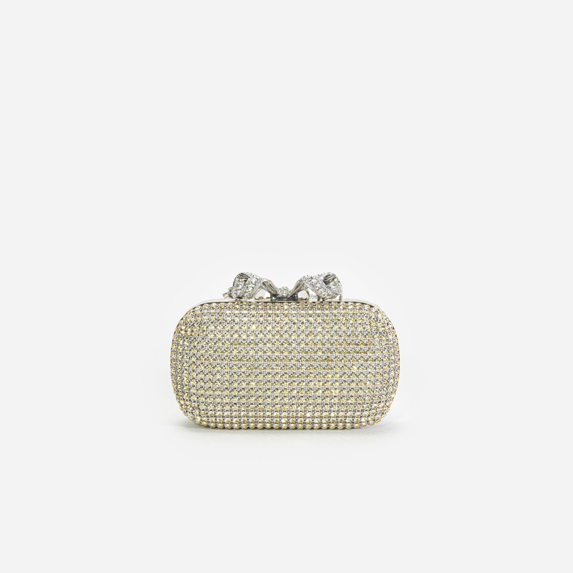 Champagne Chainmail Clutch Bag