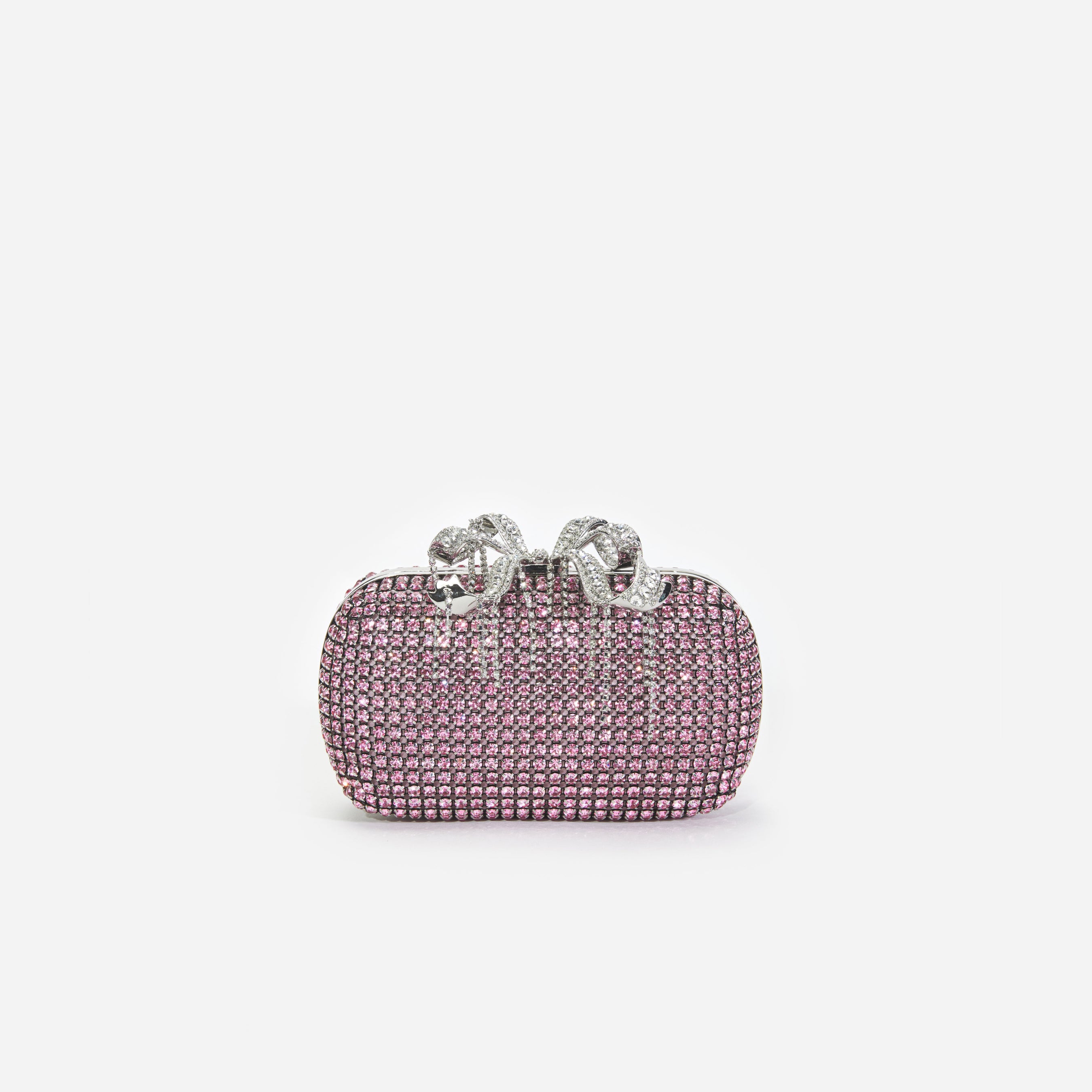 Pink Chainmail Clutch Bag