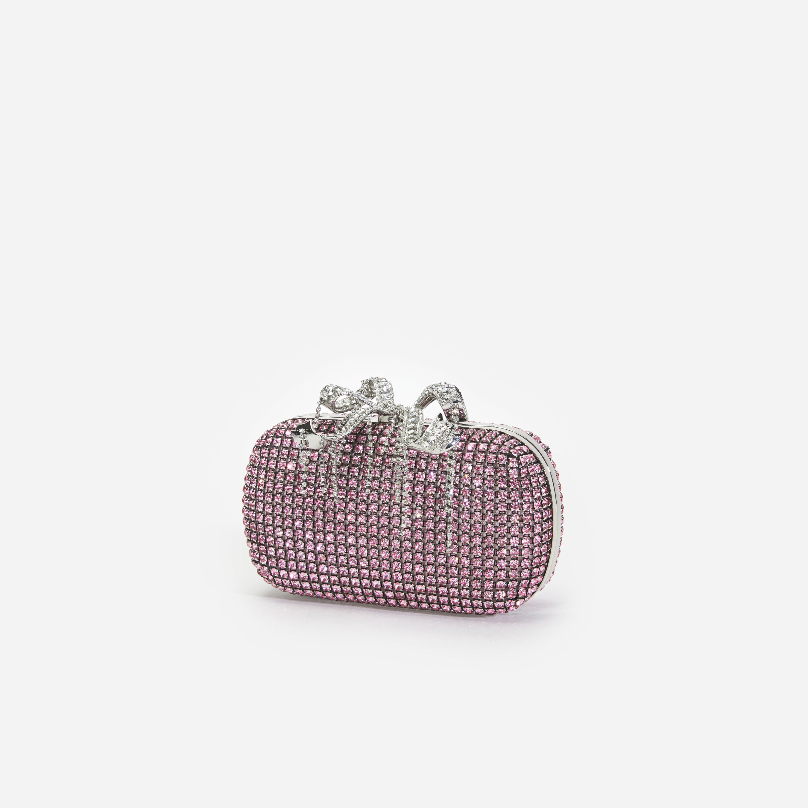 Pink Chainmail Clutch Bag