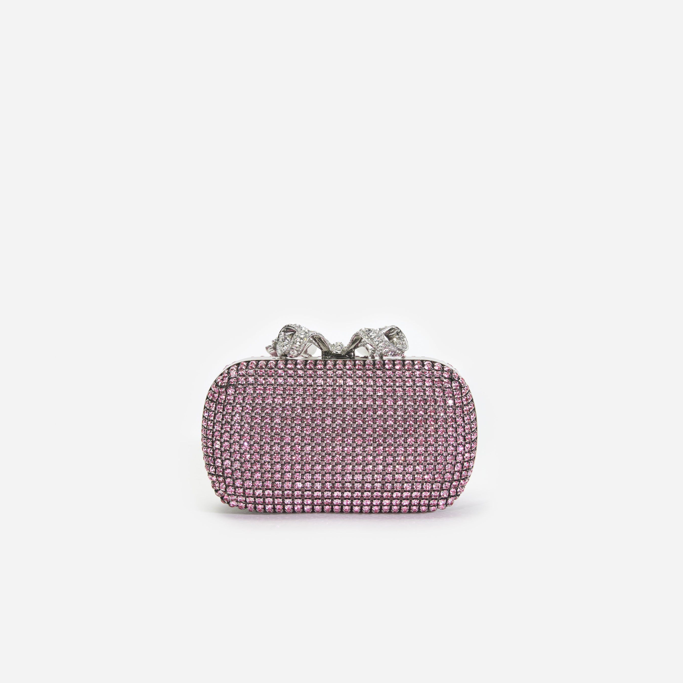 Pink Chainmail Clutch Bag